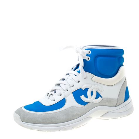 high top Chanel sneakers